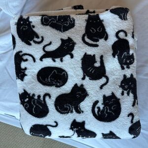 Black Cats Throw Blanket